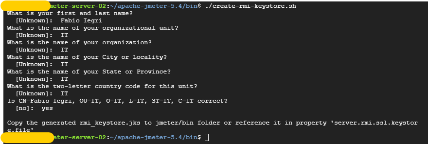 jmeter create rmi keystore