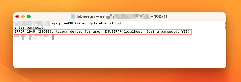 Error 1045 (28000) access denied for user 'root'@'localhost'